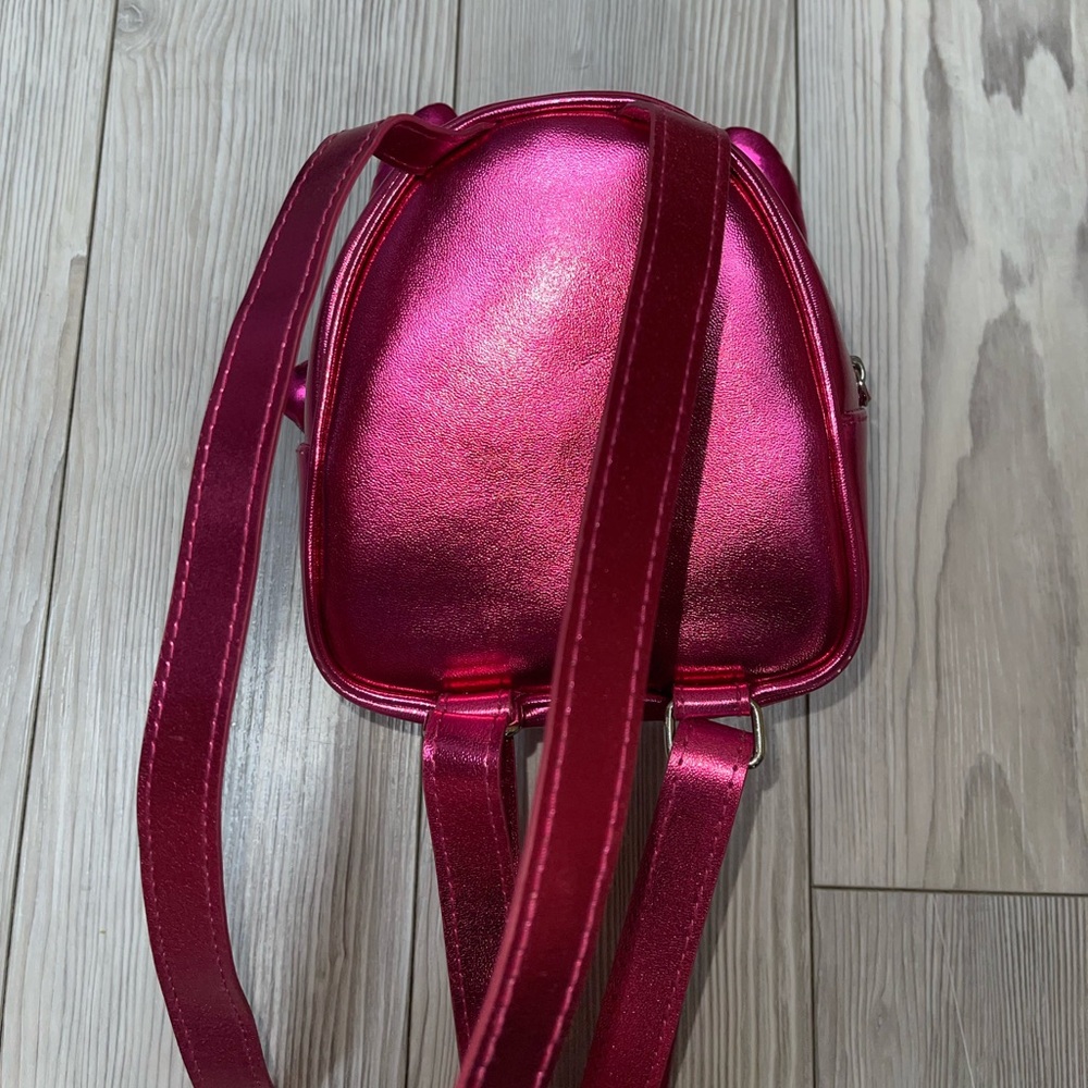 Pink bow mini backpack - Picture 3 of 5